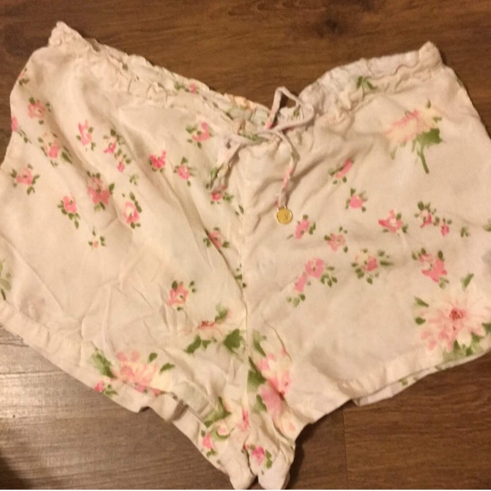 Wildfox Pink Petals Sun Swim Cover Up Shorts